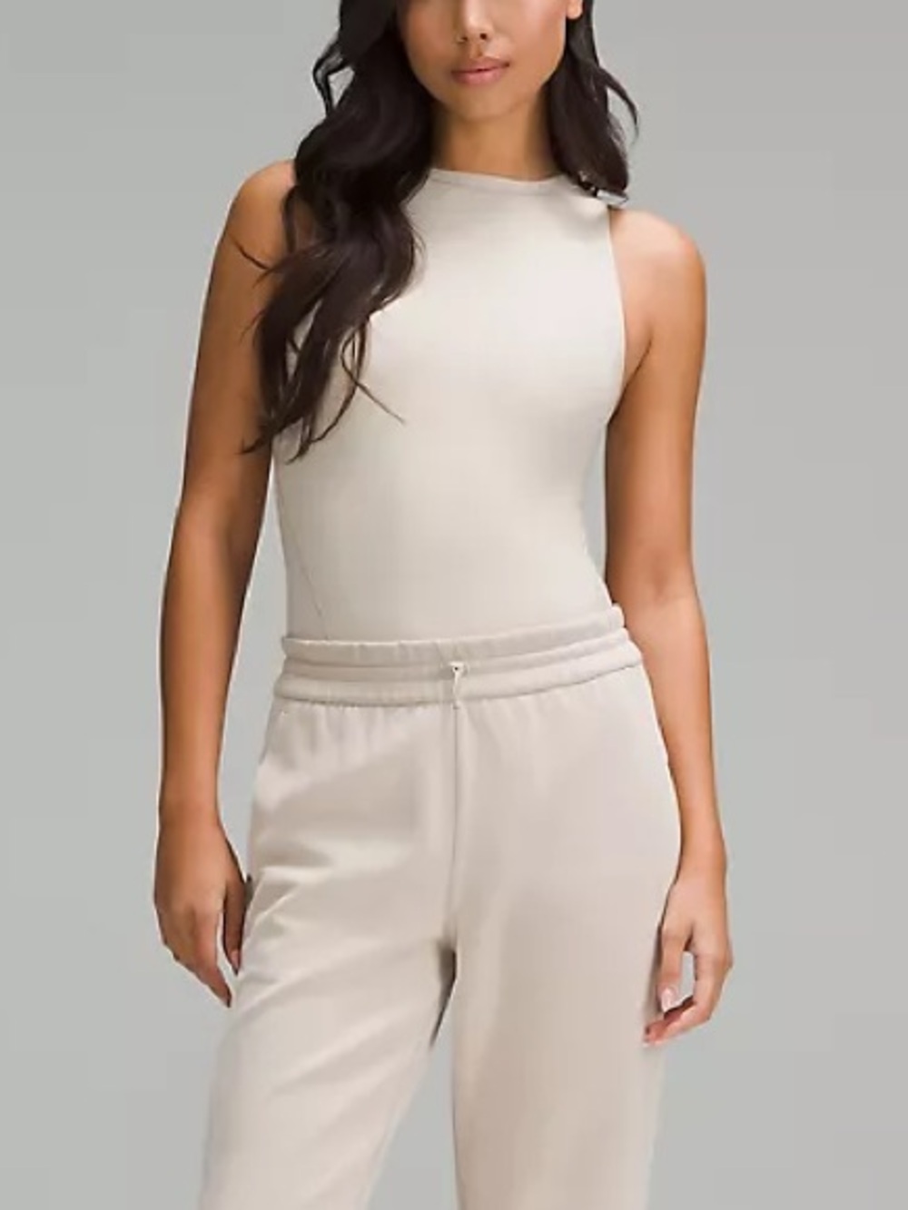 Wundermost ultra soft nulu high-neck sleeveless bodysuit